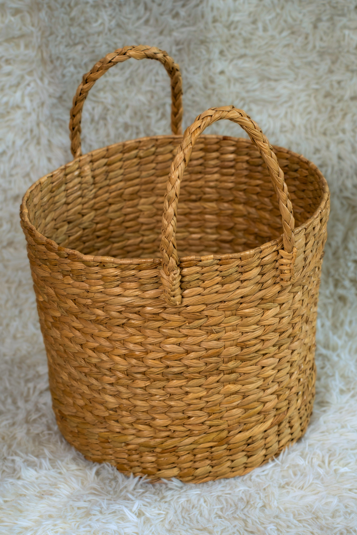 Large Utility Kauna Basket with Double Braided Handles