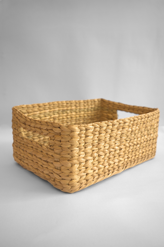 Open Kauna Bin Basket with Cut-out Handles