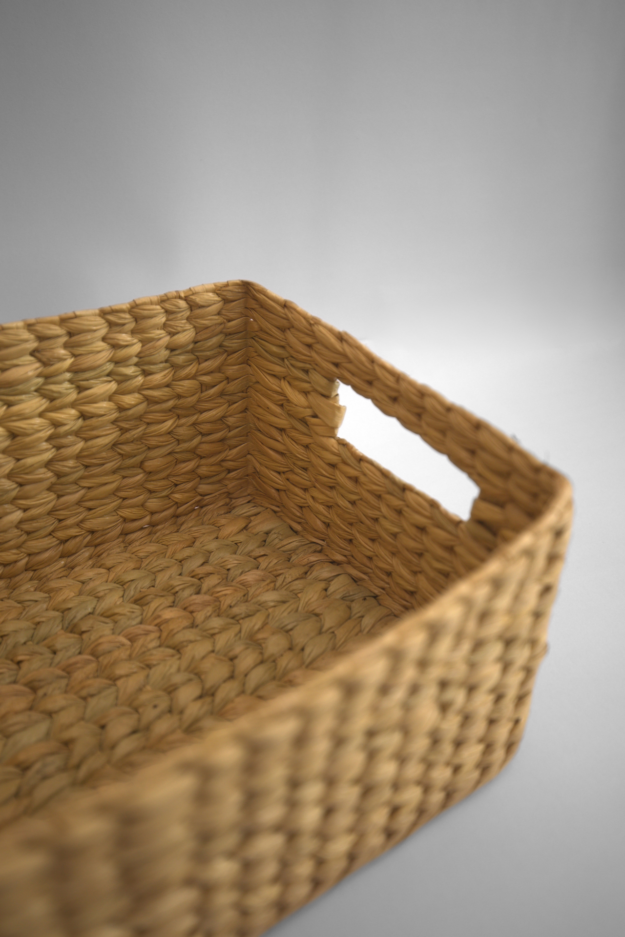 Open Kauna Bin Basket with Cut-out Handles