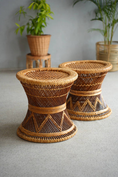 Dark Cane Mora | Dark Cocoon Rattan Lounge Set
