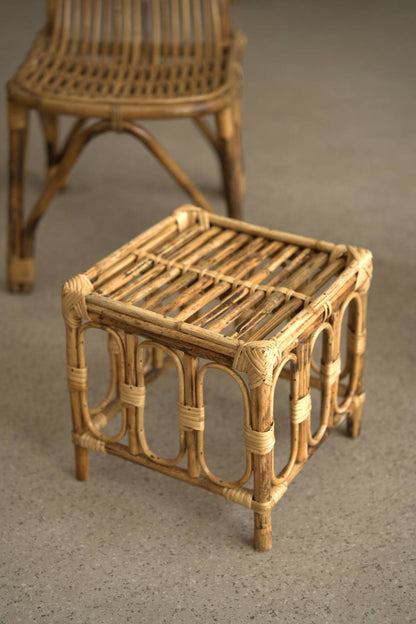 Tall-Back Rattan Lounge Set