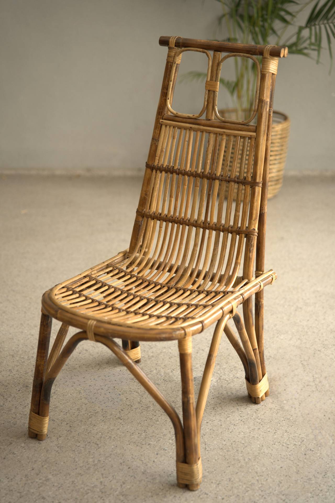 Tall-Back Rattan Lounge Set