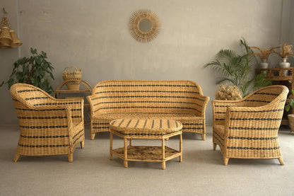 Tropical Rattan Sofa Set