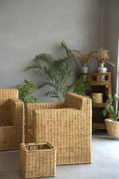 Handwoven Rattan Sofa Set