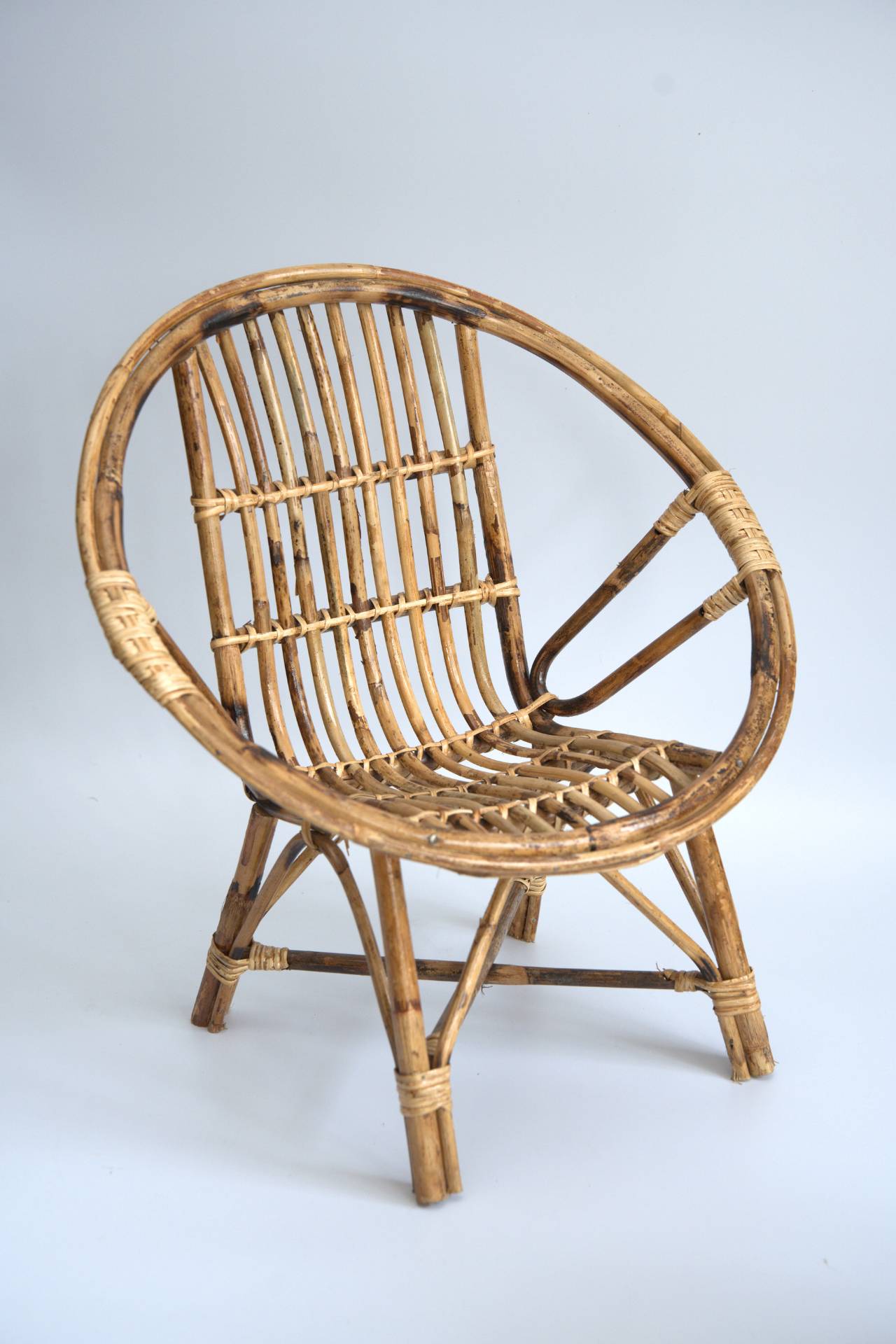 Handcrafted Rattan Baby Chair