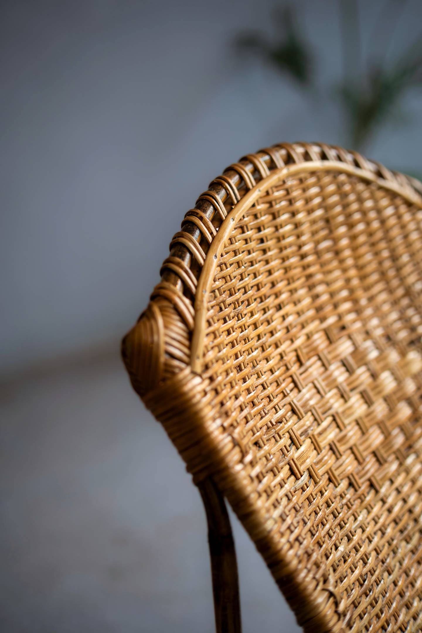 Handwoven Cane Resting Chair