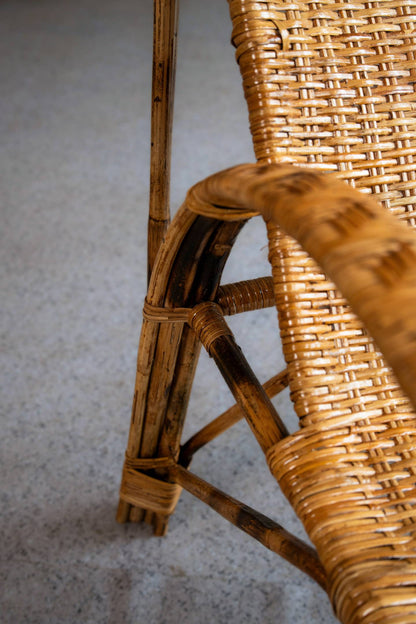 Handwoven Cane Resting Chair