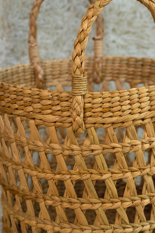 Round Kauna Basket with Handle