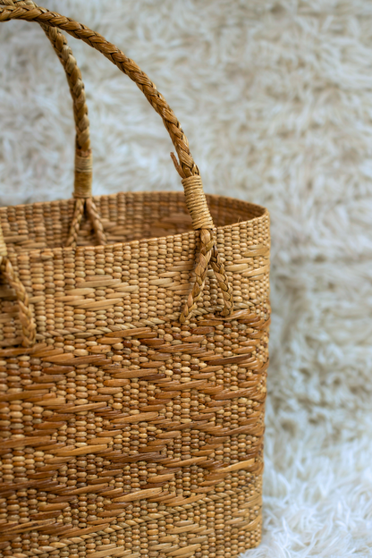 Classic Handwoven Kauna Grass Tote