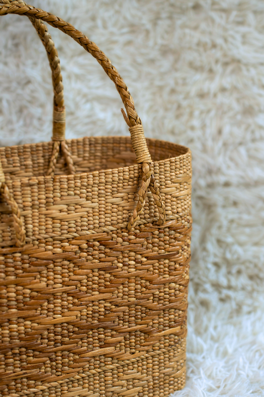 Classic Handwoven Kauna Grass Tote