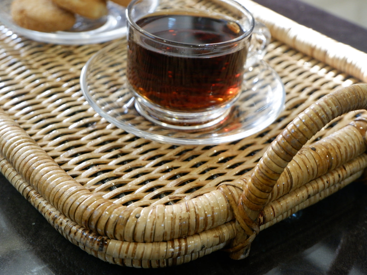 Handwoven Rattan Serving Tray